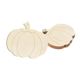 Maxbell 5 Pieces Pumpkin Wooden Cutouts Wooden Pumpkins Ornaments to Paint for Party Style A