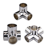 Maxbell Round Pipe Connector Sturdy Tube Mount for Display Stand Frame Clothes Rails 3 Way