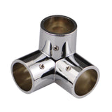 Maxbell Round Pipe Connector Sturdy Tube Mount for Display Stand Frame Clothes Rails 3 Way