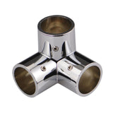 Maxbell Round Pipe Connector Sturdy Tube Mount for Display Stand Frame Clothes Rails 3 Way