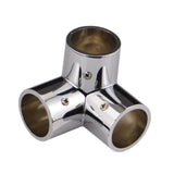 Maxbell Round Pipe Connector Sturdy Tube Mount for Display Stand Frame Clothes Rails 3 Way