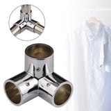 Maxbell Round Pipe Connector Sturdy Tube Mount for Display Stand Frame Clothes Rails 3 Way