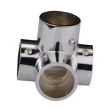 Maxbell Round Pipe Connector Sturdy Tube Mount for Display Stand Frame Clothes Rails 4 Way