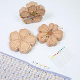 Maxbell Magnetic Needle Nanny Cute Embroidery Needle Holder Cross Stitch Accessories Flower A