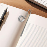 Maxbell Book Holder Rings Portable Lightweight Book Mark for Women, Men Lover Reader silver