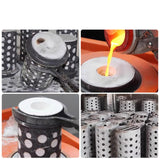 Maxbell Perforated Jewelry Casting Flask Jewelry Making Tool Perforated Casting Tool