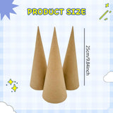 Maxbell 3x Paper Mache Cones DIY Christmas Tree Decoration for Halloween Decorations 25cm