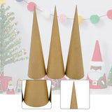 Maxbell 3x Paper Mache Cones DIY Christmas Tree Decoration for Halloween Decorations 35cm