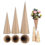 Maxbell 3x Paper Mache Cones DIY Christmas Tree Decoration for Halloween Decorations 15cm 25cm 35cm