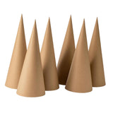 Maxbell 6Pcs Paper Mache Cones Christmas Tree Decoration for Party Hats Embellishing 25cm