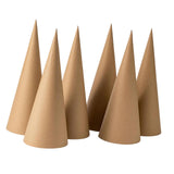 Maxbell 6Pcs Paper Mache Cones Christmas Tree Decoration for Party Hats Embellishing 25cm