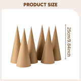 Maxbell 6Pcs Paper Mache Cones Christmas Tree Decoration for Party Hats Embellishing 25cm