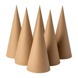 Maxbell 6Pcs Paper Mache Cones Christmas Tree Decoration for Party Hats Embellishing 35cm