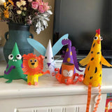 Maxbell 6Pcs Paper Mache Cones Christmas Tree Decoration for Party Hats Embellishing 15cm 25cm 35cm