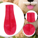 Maxbell 12Pcs DIY Tongue Accessories for Stuffed Animals Versatile Lightweight Funny Red
