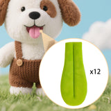 Maxbell 12Pcs DIY Tongue Accessories for Stuffed Animals Versatile Lightweight Funny Green
