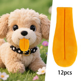 Maxbell 12Pcs DIY Tongue Accessories for Stuffed Animals Versatile Lightweight Funny Orange