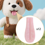 Maxbell 12Pcs DIY Tongue Accessories for Stuffed Animals Versatile Lightweight Funny Pink