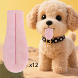 Maxbell 12Pcs DIY Tongue Accessories for Stuffed Animals Versatile Lightweight Funny Pink