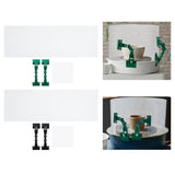Maxbell Clay Screen for Pottery Tool DIY Protective Splash Protection Pottery Shield green clips