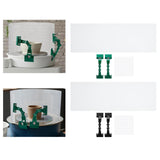 Maxbell Clay Screen for Pottery Tool DIY Protective Splash Protection Pottery Shield green clips