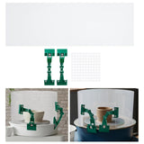Maxbell Clay Screen for Pottery Tool DIY Protective Splash Protection Pottery Shield green clips