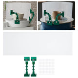 Maxbell Clay Screen for Pottery Tool DIY Protective Splash Protection Pottery Shield green clips