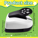 Maxbell Paper Punch Shape Small Paper Art Hole Punch for Greeting Cards DIY Handmade Star