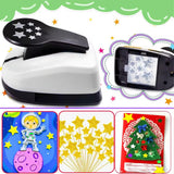 Maxbell Paper Punch Shape Small Paper Art Hole Punch for Greeting Cards DIY Handmade Star