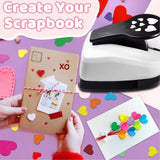 Maxbell Paper Punch Shape Small Paper Art Hole Punch for Greeting Cards DIY Handmade Heart