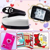 Maxbell Paper Punch Shape Small Paper Art Hole Punch for Greeting Cards DIY Handmade Heart