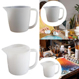 Maxbell Split Cup Reusable Paint Supplies 17oz Color Mixing Cups for Drawing Pouring 1 Channel Divider