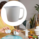 Maxbell Split Cup Reusable Paint Supplies 17oz Color Mixing Cups for Drawing Pouring 1 Channel Divider
