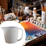 Maxbell Split Cup Reusable Paint Supplies 17oz Color Mixing Cups for Drawing Pouring 1 Channel Divider