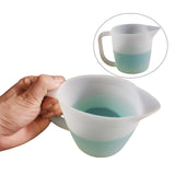 Maxbell Split Cup Reusable Paint Supplies 17oz Color Mixing Cups for Drawing Pouring 1 Channel Divider