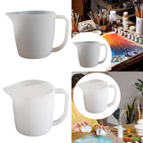 Maxbell Split Cup Reusable Paint Supplies 17oz Color Mixing Cups for Drawing Pouring 1 Channel Divider