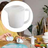 Maxbell Split Cup Reusable Paint Supplies 17oz Color Mixing Cups for Drawing Pouring 4 Channel Dividers