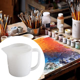 Maxbell Split Cup Reusable Paint Supplies 17oz Color Mixing Cups for Drawing Pouring 4 Channel Dividers