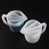 Maxbell Split Cup Reusable Paint Supplies 17oz Color Mixing Cups for Drawing Pouring 4 Channel Dividers