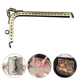 Maxbell 7 Shaped Metal Purse Frame Sturdy Retro Bag Sewing Kiss Lock Clasp Bag Frame 12.5cm
