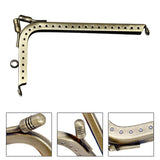 Maxbell 7 Shaped Metal Purse Frame Sturdy Retro Bag Sewing Kiss Lock Clasp Bag Frame 12.5cm
