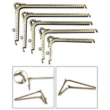 Maxbell 7 Shaped Metal Purse Frame Sturdy Retro Bag Sewing Kiss Lock Clasp Bag Frame 12.5cm