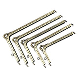 Maxbell 7 Shaped Metal Purse Frame Sturdy Retro Bag Sewing Kiss Lock Clasp Bag Frame 12.5cm