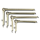 Maxbell 7 Shaped Metal Purse Frame Sturdy Retro Bag Sewing Kiss Lock Clasp Bag Frame 12.5cm