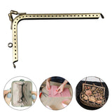Maxbell 7 Shaped Metal Purse Frame Sturdy Retro Bag Sewing Kiss Lock Clasp Bag Frame 14.5cm