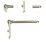 Maxbell 7 Shaped Metal Purse Frame Sturdy Retro Bag Sewing Kiss Lock Clasp Bag Frame 14.5cm