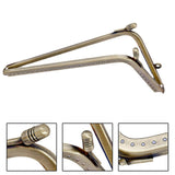 Maxbell 7 Shaped Metal Purse Frame Sturdy Retro Bag Sewing Kiss Lock Clasp Bag Frame 14.5cm