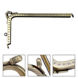 Maxbell 7 Shaped Metal Purse Frame Sturdy Retro Bag Sewing Kiss Lock Clasp Bag Frame 15.5cm