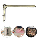 Maxbell 7 Shaped Metal Purse Frame Sturdy Retro Bag Sewing Kiss Lock Clasp Bag Frame 15.5cm