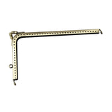 Maxbell 7 Shaped Metal Purse Frame Sturdy Retro Bag Sewing Kiss Lock Clasp Bag Frame 15.5cm
